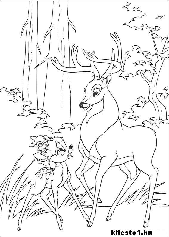 Bambi 14 kifestő nyomtatható