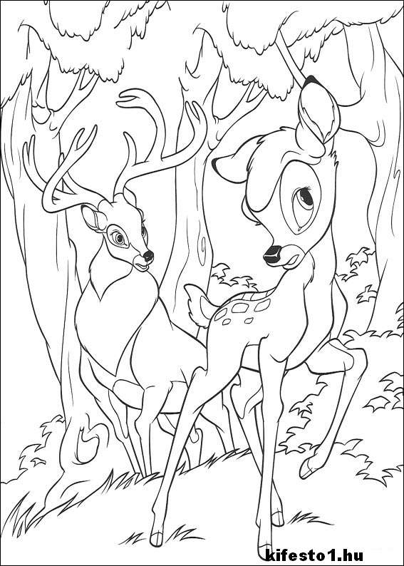 Bambi 16 kifestő nyomtatható