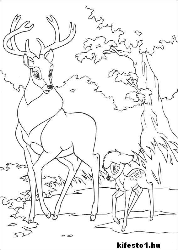 Bambi 20 kifestő nyomtatható