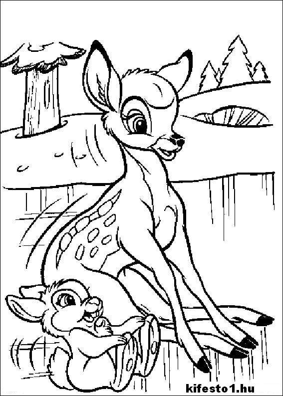 Bambi 26 kifestő nyomtatható