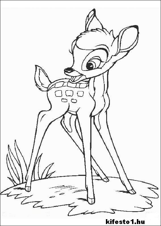 Bambi 45 kifestő nyomtatható