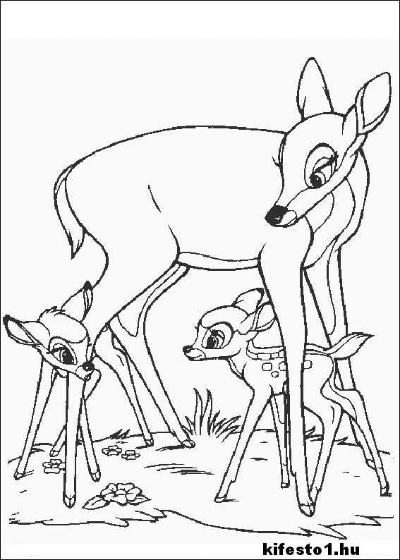Bambi 50 kifestő nyomtatható